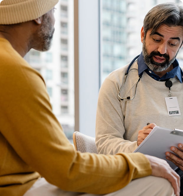 Doctor meeting with patient