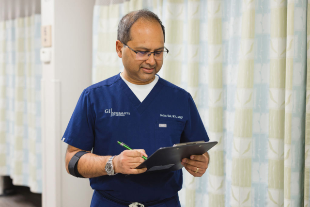 GI Specialists team member candid photo in medical office