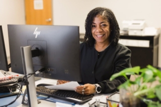 Professional staff candid shot at GI Specialists of Georgia