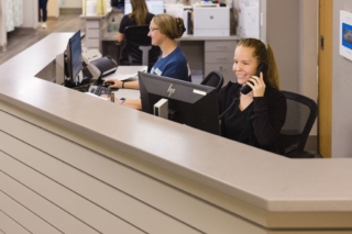 Two women working on the system at GI Specialists of Georgia